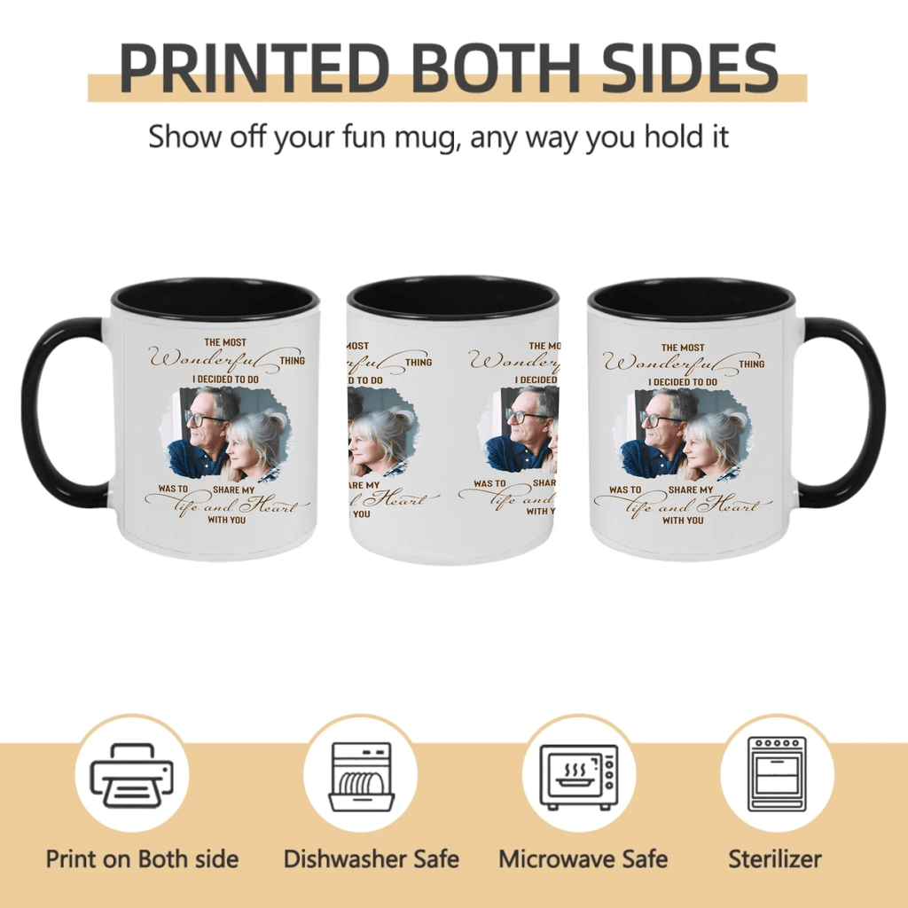 My Life & Heart - Personalized Custom Photo Coffee Mug 736909 - DiyGiftly