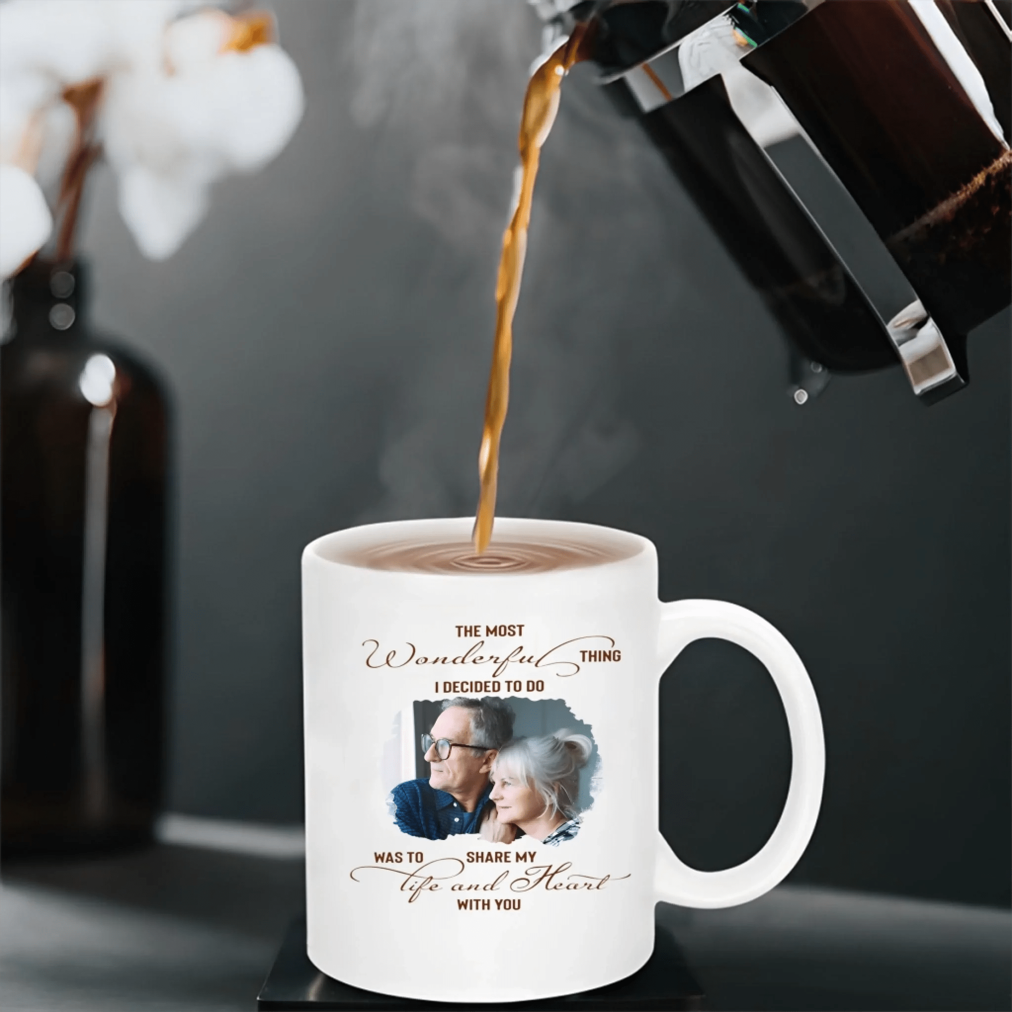 My Life & Heart - Personalized Custom Photo Coffee Mug 736909 - DiyGiftly