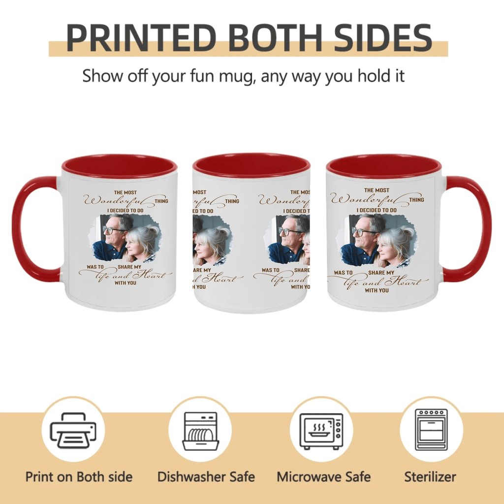 My Life & Heart - Personalized Custom Photo Coffee Mug 736909 - DiyGiftly
