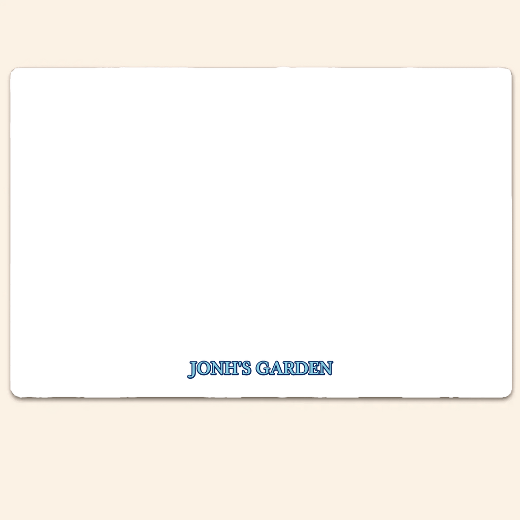 My Little Garden - Personalized Gardening Rectangle Metal Sign 736316 - 736322 - DiyGiftly