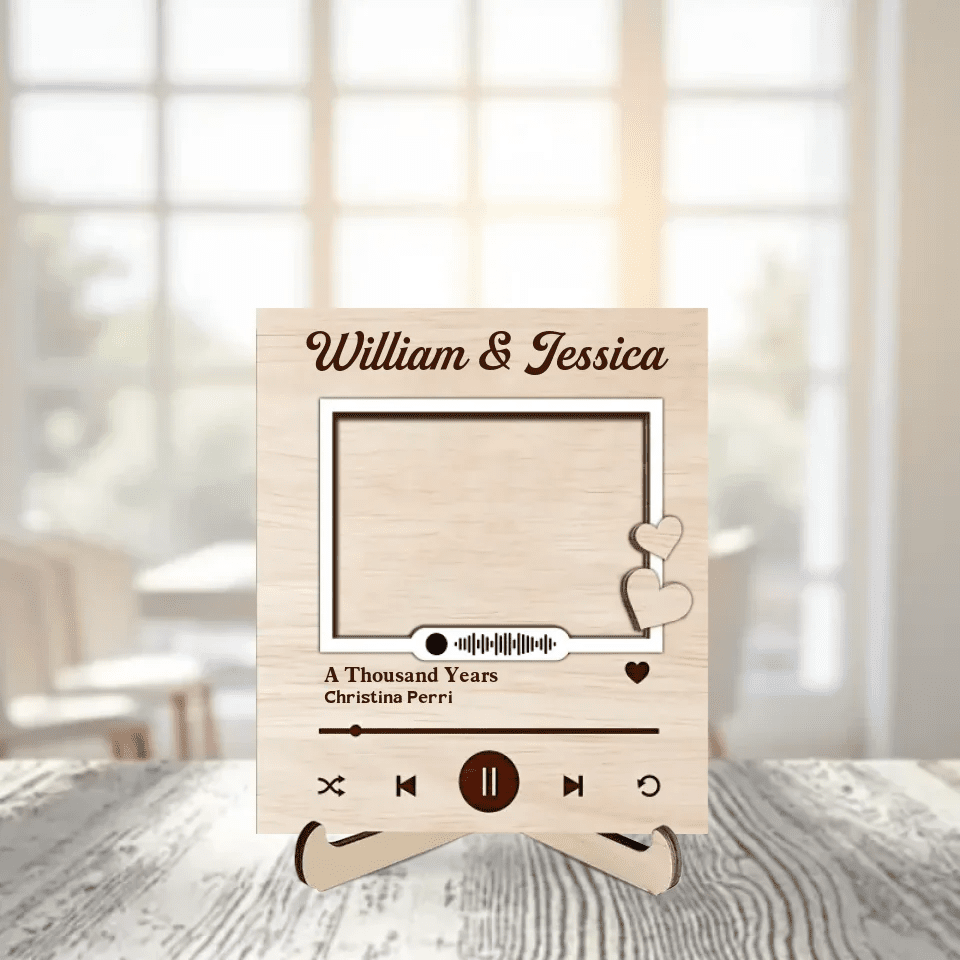 My Love For You - Personalized Custom 2 - Layer Wood Plaque With Flat Base 751933 - 751949 - DiyGiftly