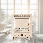 My Love For You - Personalized Custom 2 - Layer Wood Plaque With Flat Base 751933 - 751949 - DiyGiftly