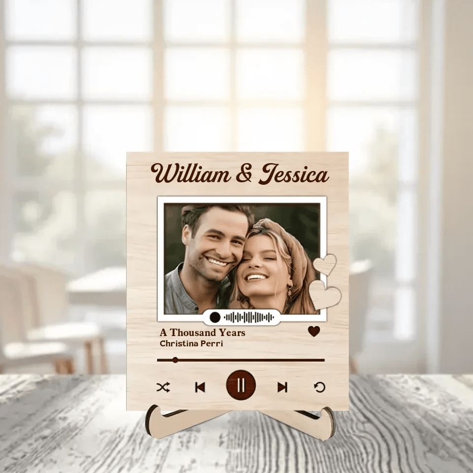 My Love For You - Personalized Custom 2 - Layer Wood Plaque With Flat Base 751933 - 751949 - DiyGiftly