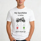 My Sportbike is Calling Shirt, Funny Motorcycle Shirt, Motorcycle Gifts, Bike Shirt, Funny Shirt Men, Biker Gifts, Gift for Sportbike Lover 742567 - DiyGiftly