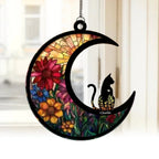 personalized window hanging suncatcher memorial decor loss of cat gift