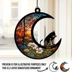 window memorial decor personalized hanging suncatcher loss of cat gift