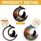 My Thoughts Are With You - Memorial Personalized Window Hanging Suncatcher - Sympathy Gift For Pet Owners, Pet Lovers 668920 - DiyGiftly