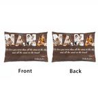 NANA Custom Photo - Customizable Dark Wood Background Pillow 733437 - B - DiyGiftly