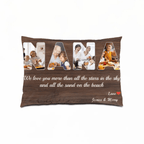 NANA Custom Photo - Customizable Dark Wood Background Pillow 733437 - B - DiyGiftly