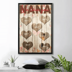nana we love you poster personalized names custom name design mothers day gift for grandma