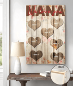 nana we love you custom name design poster mothers day gift for grandma