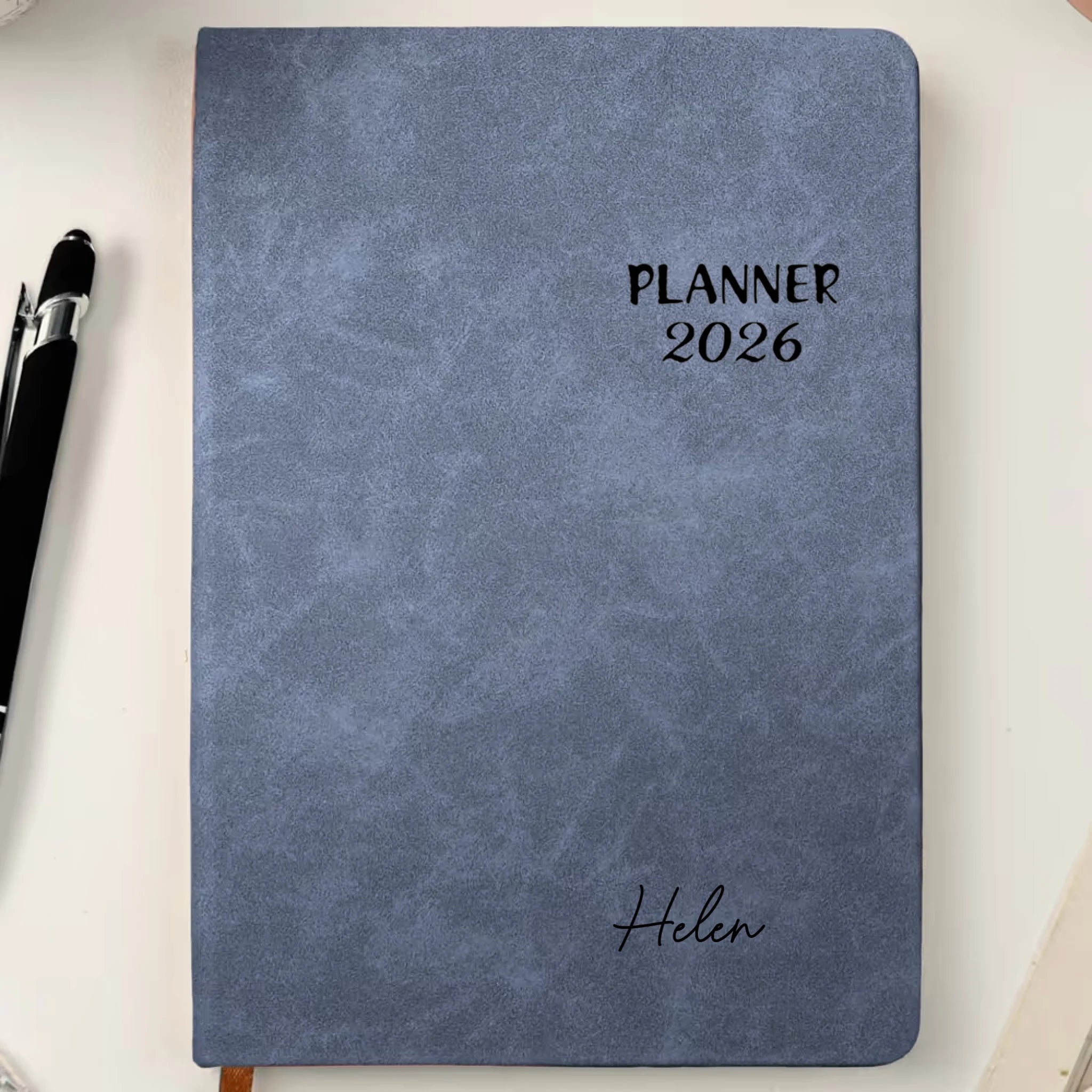 personalized nurse planner notebook 2026 a5 spiral organizer custom name sky blue gift for nurses design preview