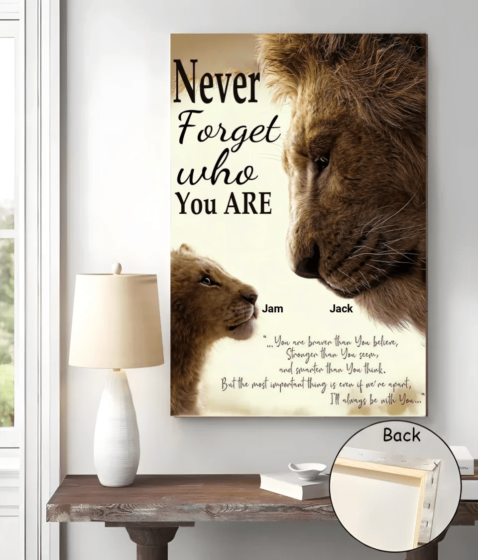 Never Forget Who You Are Father Gift For Son - Family Poster 740826 - 741156 - DiyGiftly