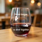 Long Distance Whiskey and Wine Glass Set