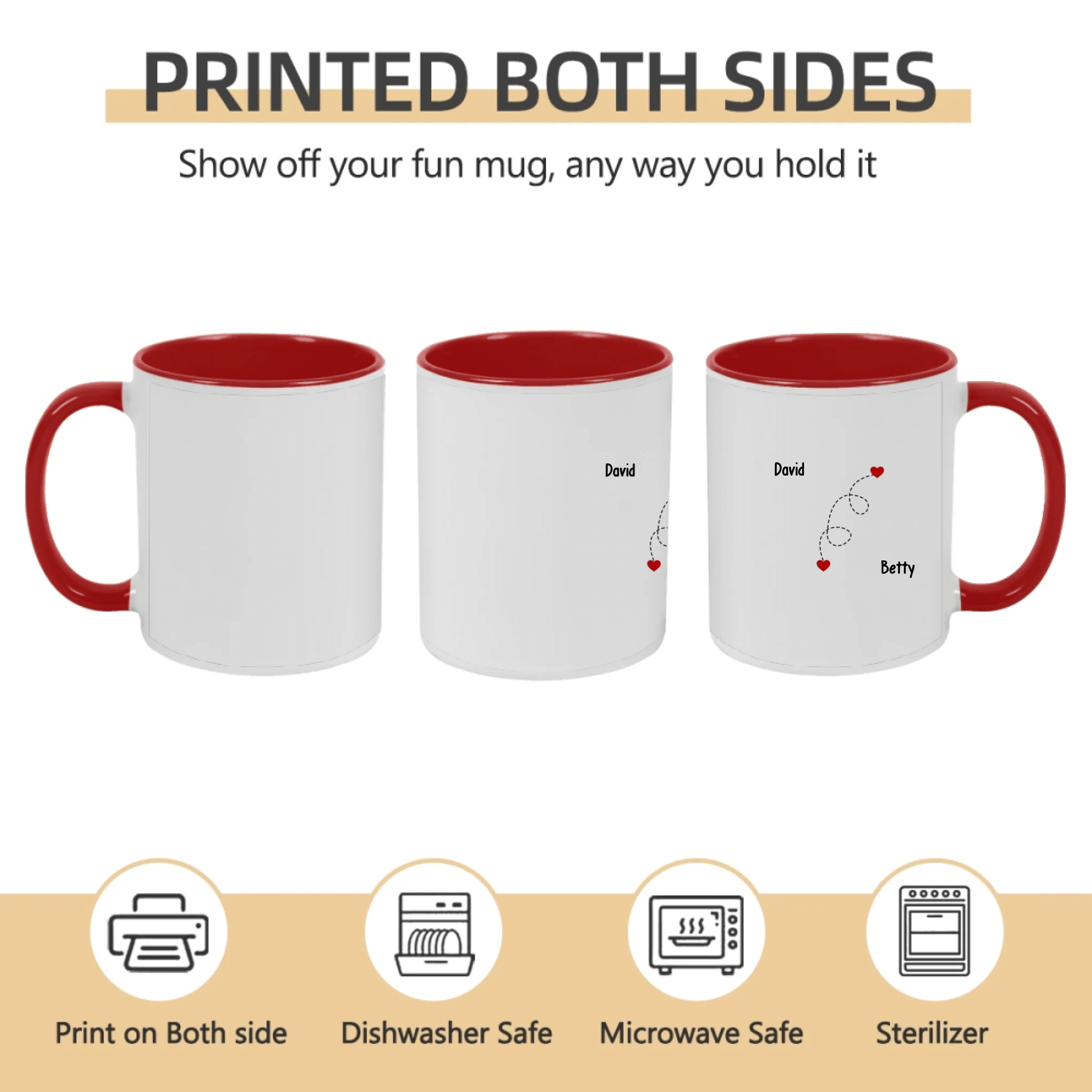 ceramic mug personalized design gift for best friend