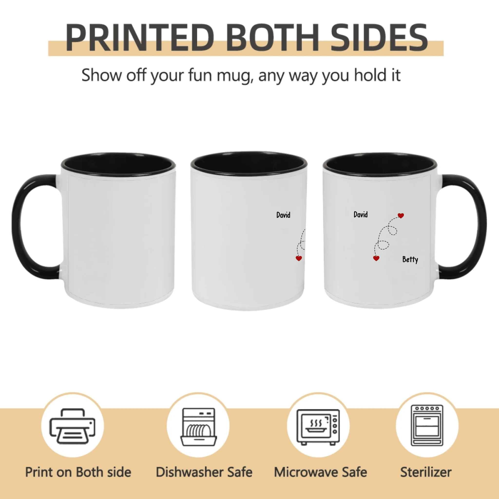 personalized design mug ceramic