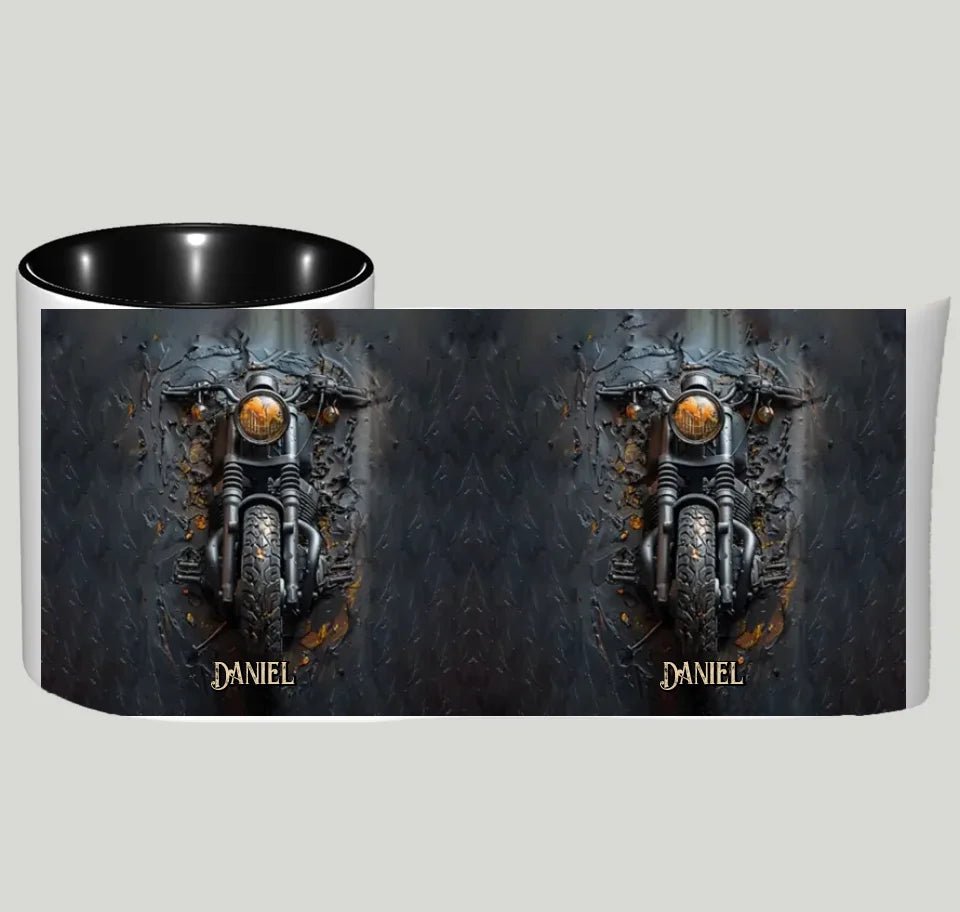 Never Underestimate An Old Man With A Motorcycle - Personalized Biker Accent Mug 746774 - DiyGiftly