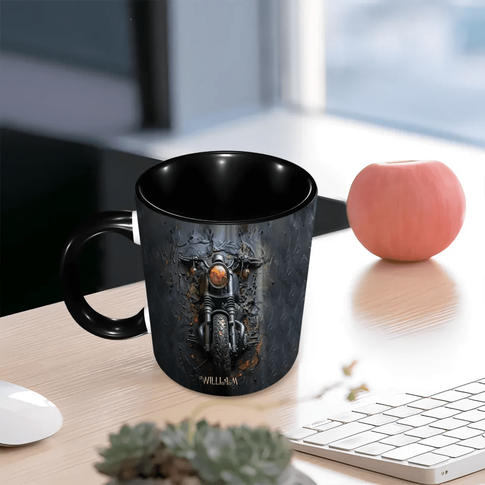 Never Underestimate An Old Man With A Motorcycle - Personalized Biker Accent Mug 746774 - DiyGiftly