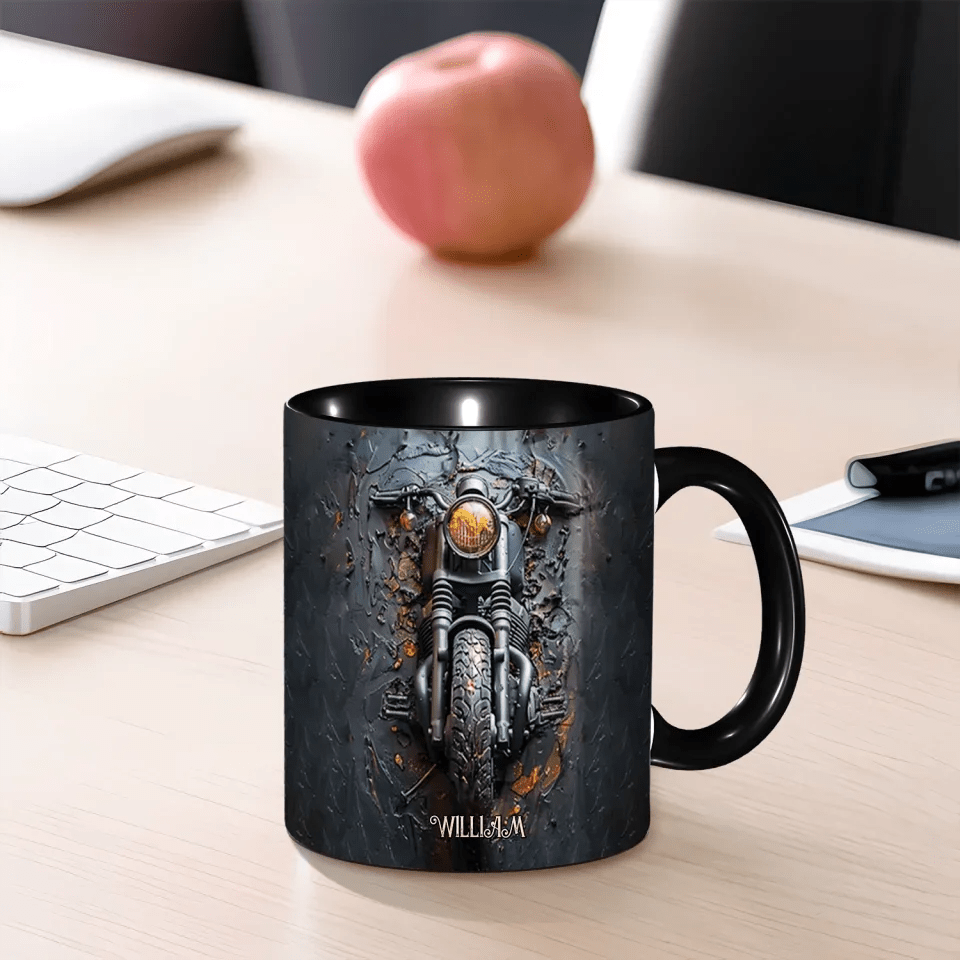 Never Underestimate An Old Man With A Motorcycle - Personalized Biker Accent Mug 746774 - DiyGiftly