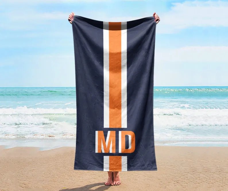 NEW Style Personalized Beach Towel Personalized Name Bath Towel Custom Pool Towel Beach Towel With Name Outside Birthday Vacation Gift 31716352 - DiyGiftly