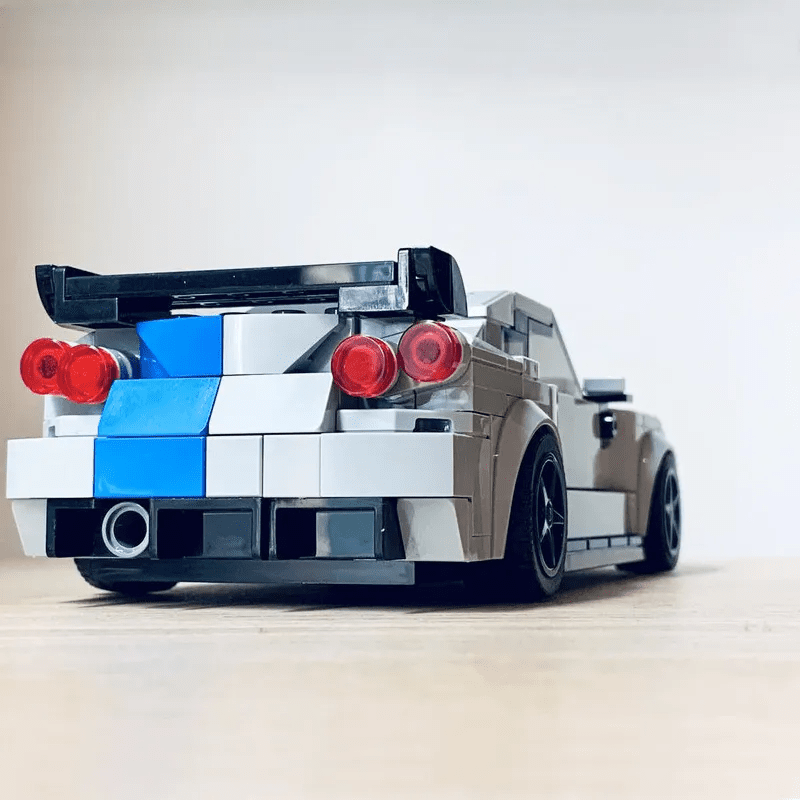 Nissan Skyline GT - R R34 Z - Tune Creative Vehicle Racing Car Building Blocks Construction Toy Brick Figures Gift for Car Lover - DiyGiftly