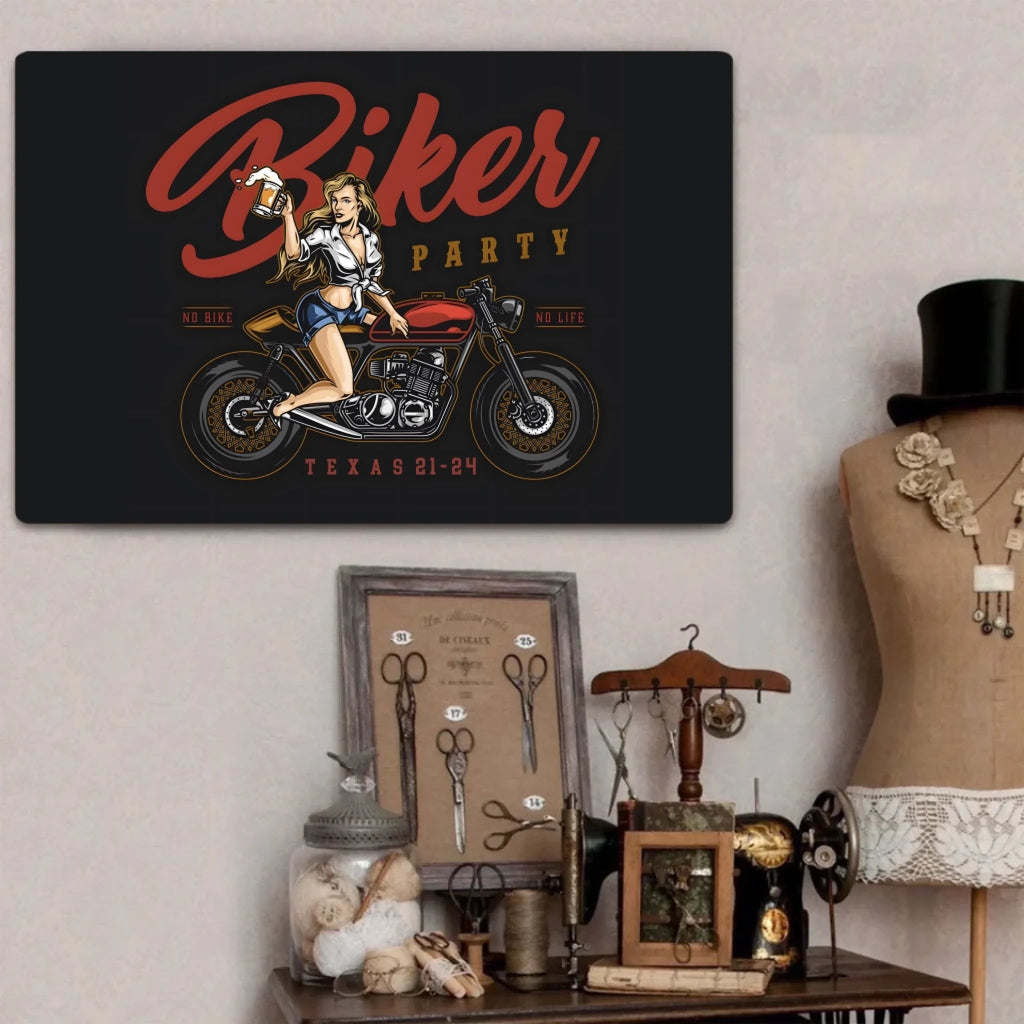 No Bike No Life - Personalised Metal Sign For Biker With Location And Year 741237 - 741266 - DiyGiftly