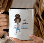 “Nurse in Progress” – Personalized Future Nurse Coffee Mug – Custom Name Cute Nurse Girl Loading Design – Funny Nursing Student Gift, Graduation Gift for Nursing Student 1149381 - DiyGiftly