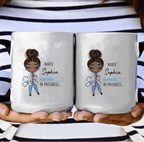 “Nurse in Progress” – Personalized Future Nurse Coffee Mug – Custom Name Cute Nurse Girl Loading Design – Funny Nursing Student Gift, Graduation Gift for Nursing Student 1149381 - DiyGiftly