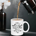 "Nurse Life Blooming" - Personalized Floral Travel Mug with Custom Initials & Name – Perfect Gift for Nurses, Nursing Students & Healthcare Heroes 1147832 - DiyGiftly