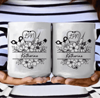 "Nurse Life Blooming" - Personalized Floral Travel Mug with Custom Initials & Name – Perfect Gift for Nurses, Nursing Students & Healthcare Heroes 1147832 - DiyGiftly
