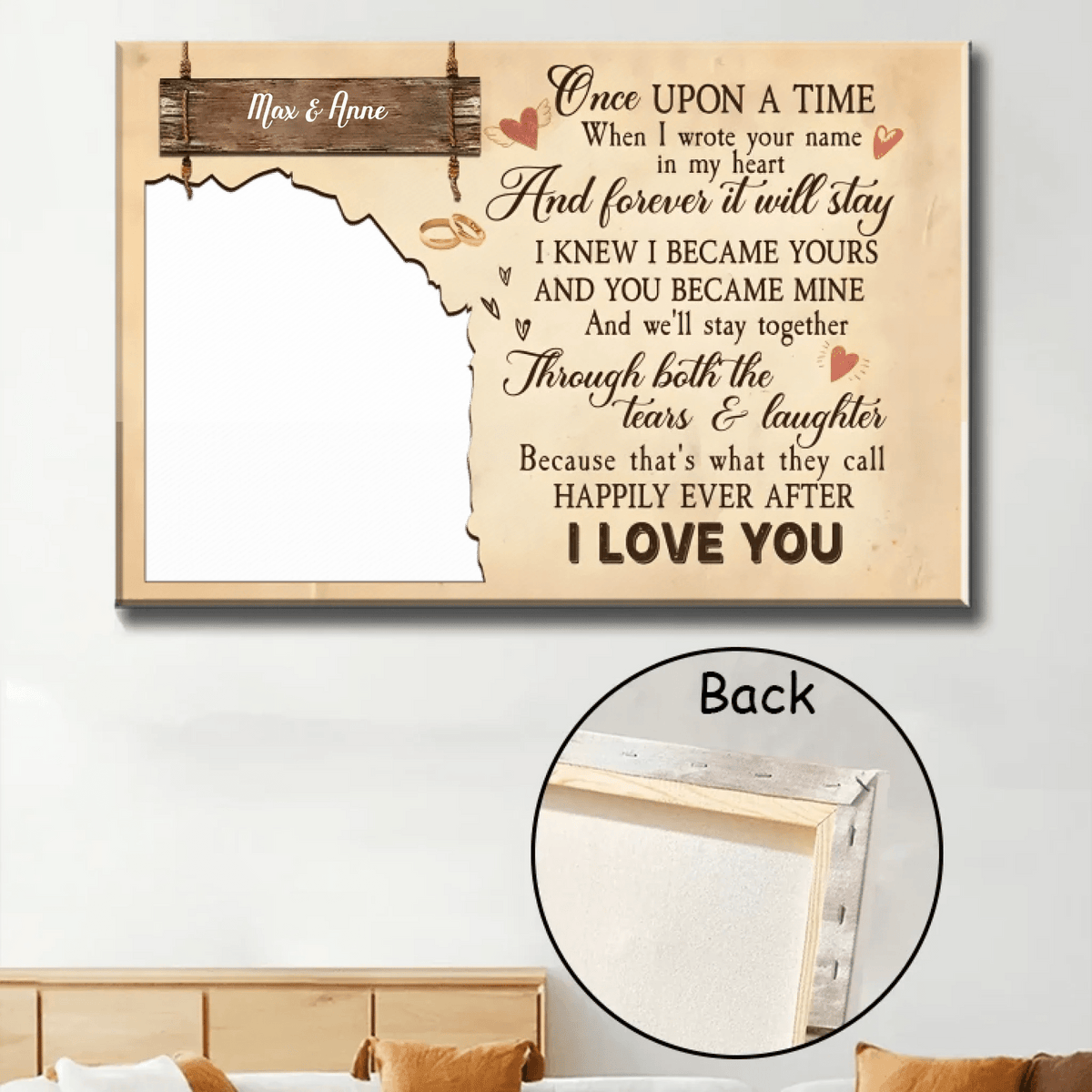 Once Upon A Time - Personalized Custom Photo Canvas 728223 - 728231 - DiyGiftly