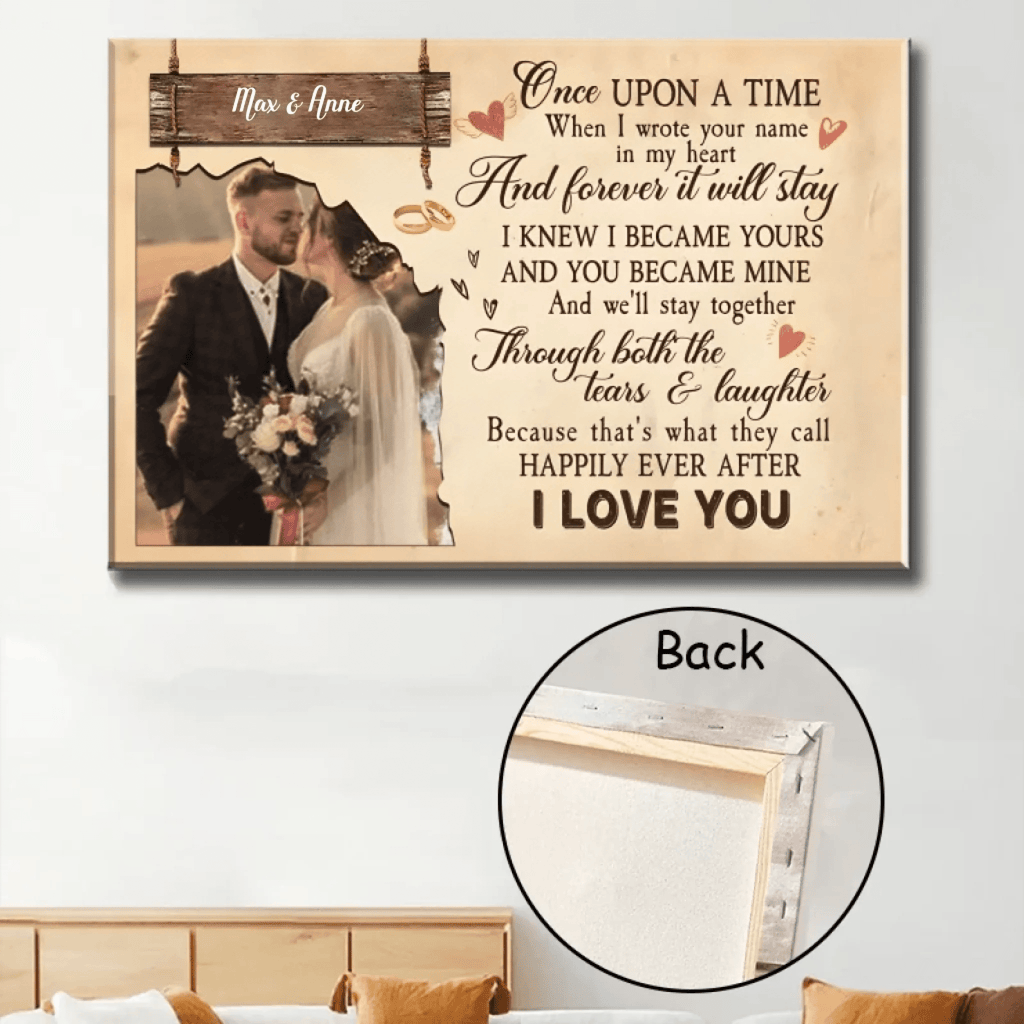 Once Upon A Time - Personalized Custom Photo Canvas 728223 - 728231 - DiyGiftly