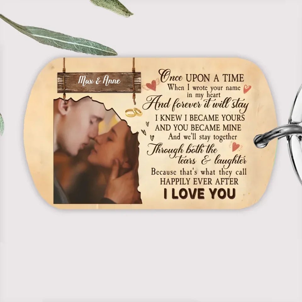 Once Upon A Time - Personalized Custom Photo Keychain 733593 - DiyGiftly