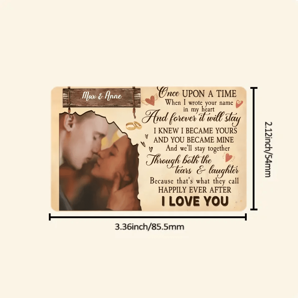 Once Upon A Time - Personalized Custom Photo Wallet Card 728223 - Q - DiyGiftly
