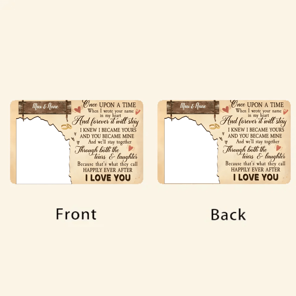 Once Upon A Time - Personalized Custom Photo Wallet Card 728223 - Q - DiyGiftly