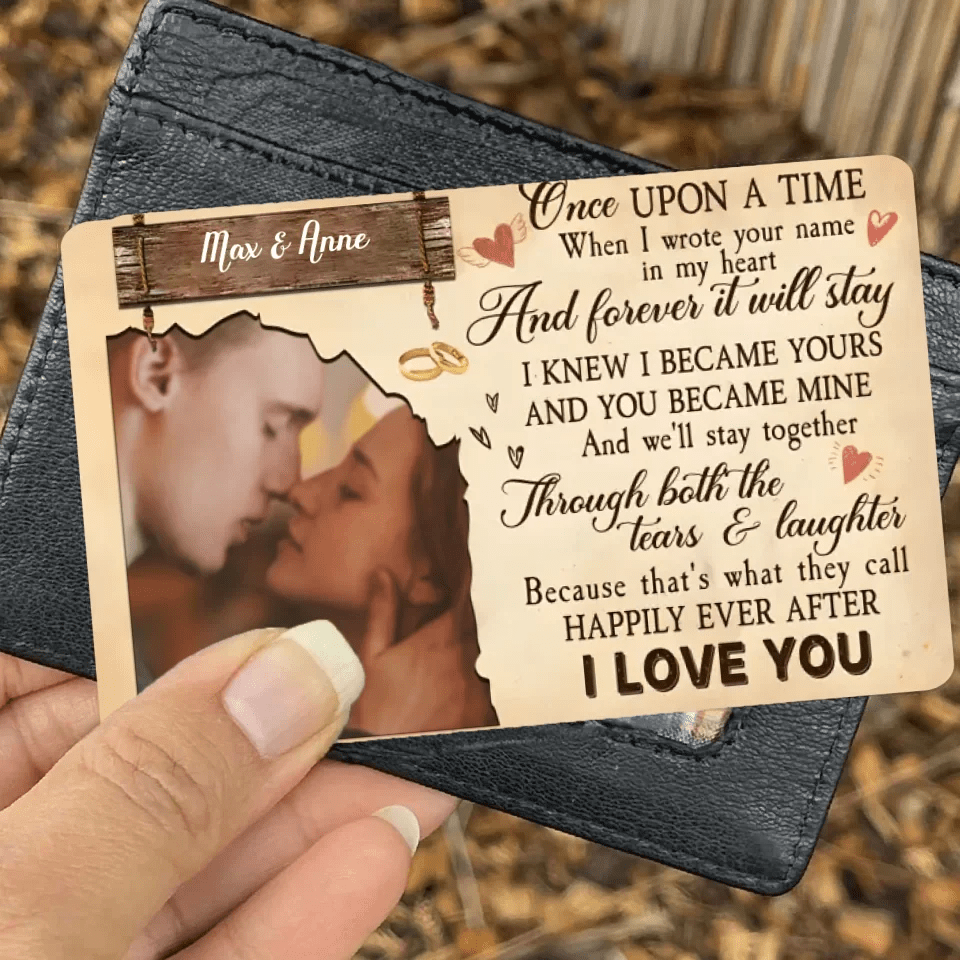 Once Upon A Time - Personalized Custom Photo Wallet Card 728223 - Q - DiyGiftly
