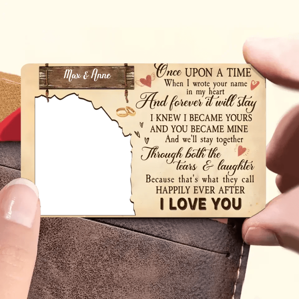Once Upon A Time - Personalized Custom Photo Wallet Card 728223 - Q - DiyGiftly