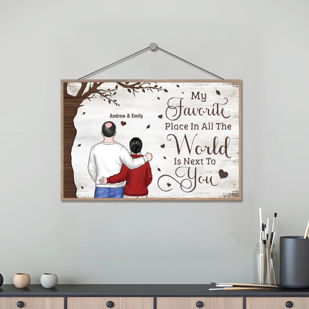 One Love, One Heart, One Destiny - Couple Personalized Custom Wooden Plaquet - Christmas Gift For Husband Wife, Anniversary 728778 - DiyGiftly