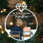 Our First Christmas Married - Personalized Custom Shaped Acrylic Ornament 721780 - DiyGiftly