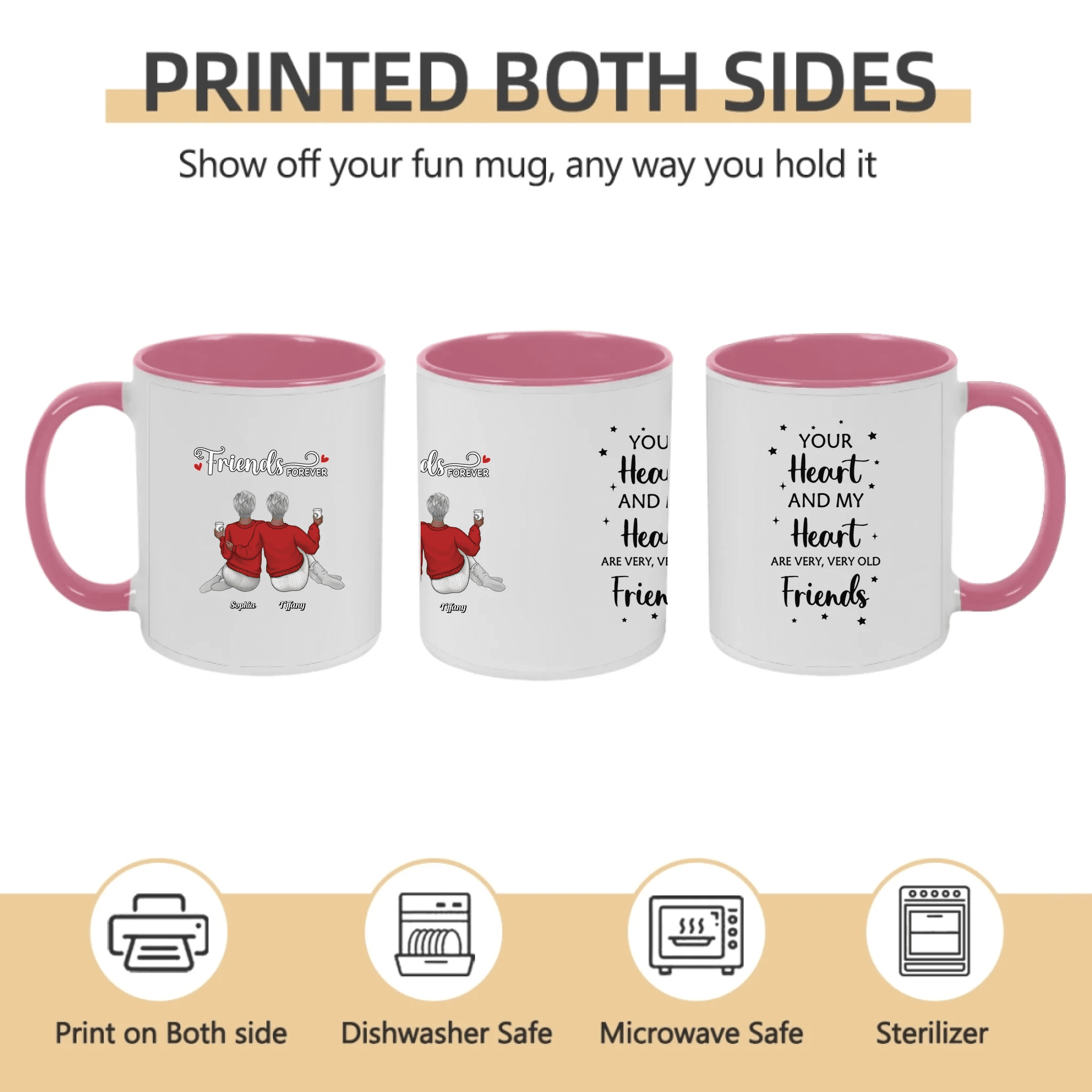 mug gift for best friend personalized design