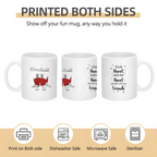 deep blue mug personalized design ceramic