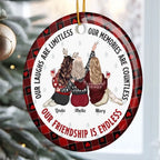 Our Friendship Is Endless - Personalized Friends Ornament 688540 - DiyGiftly