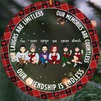 personalized design acrylic ornament gift for best friend