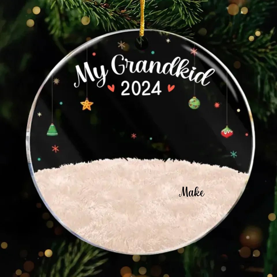 Our Grandkids Christmas - Family Personalized Custom Ornament - Acrylic Round Shaped - Christmas Gift For Family Members 680925 - DiyGiftly