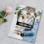 Personalized Scannable Acrylic Keepsake Music Code Plaque and Keychain couple gift