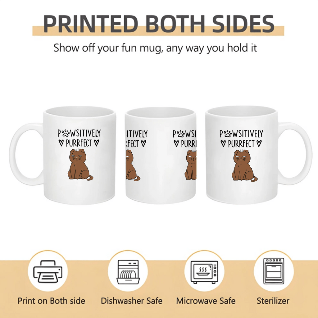Pawsitively Purrfect - Personalized Mug 682241 - DiyGiftly