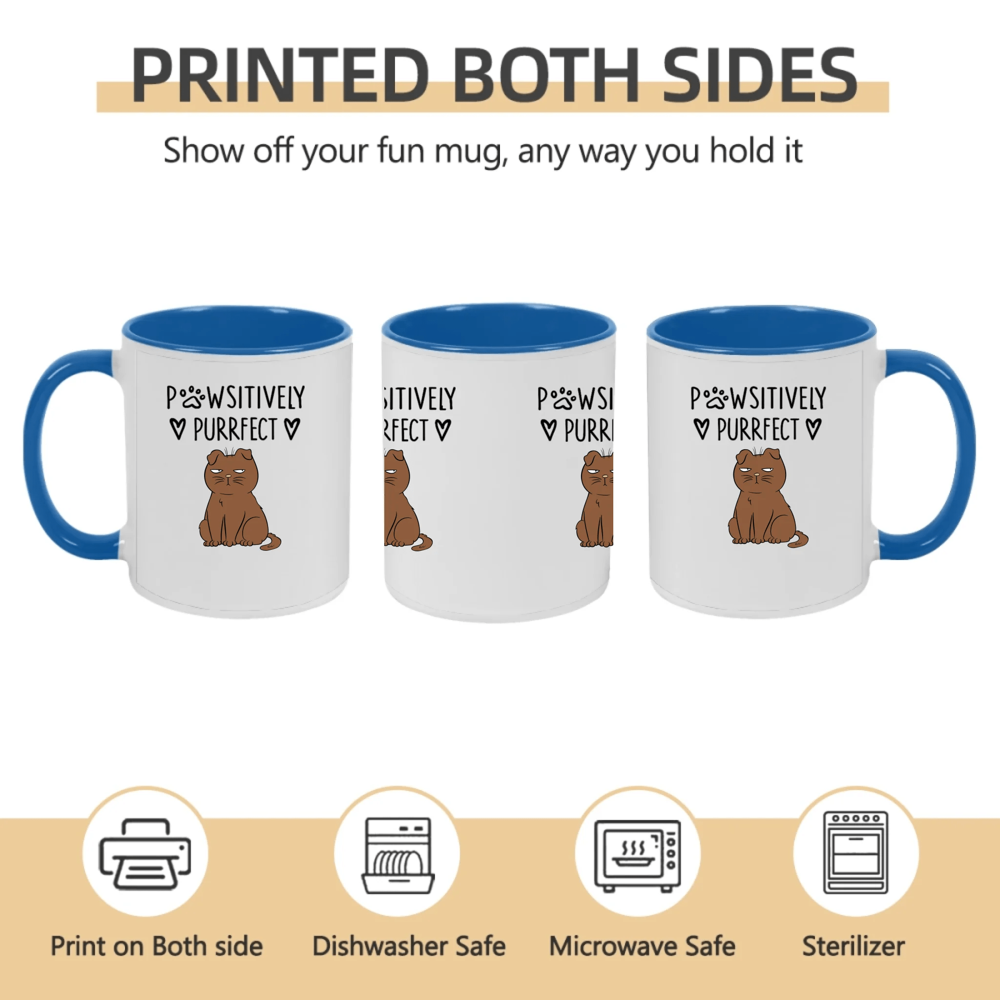 Pawsitively Purrfect - Personalized Mug 682241 - DiyGiftly