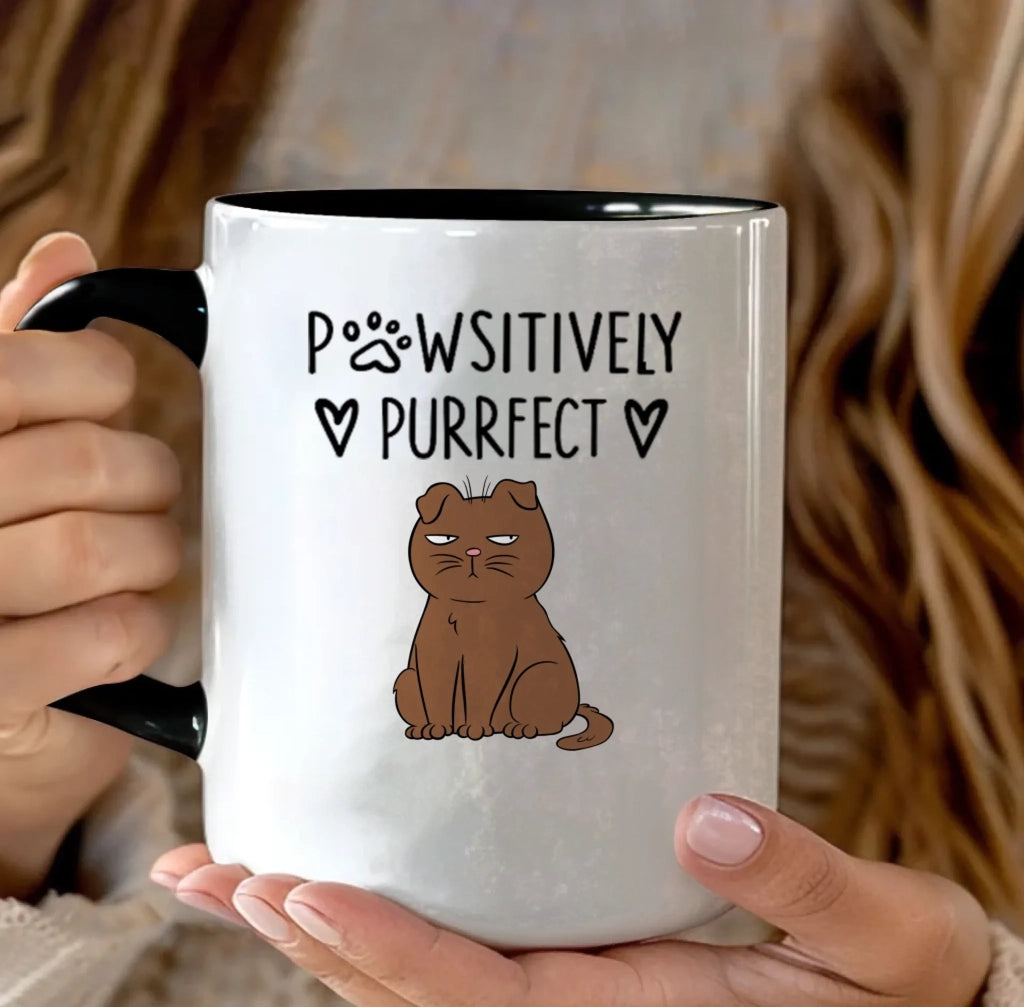 Pawsitively Purrfect - Personalized Mug 682241 - DiyGiftly