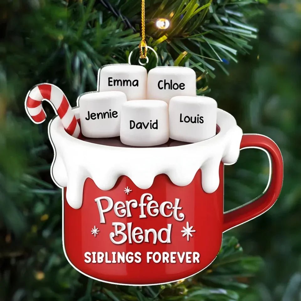 Perfect Blend - Personalized Custom Acrylic Ornament 719584 - DiyGiftly