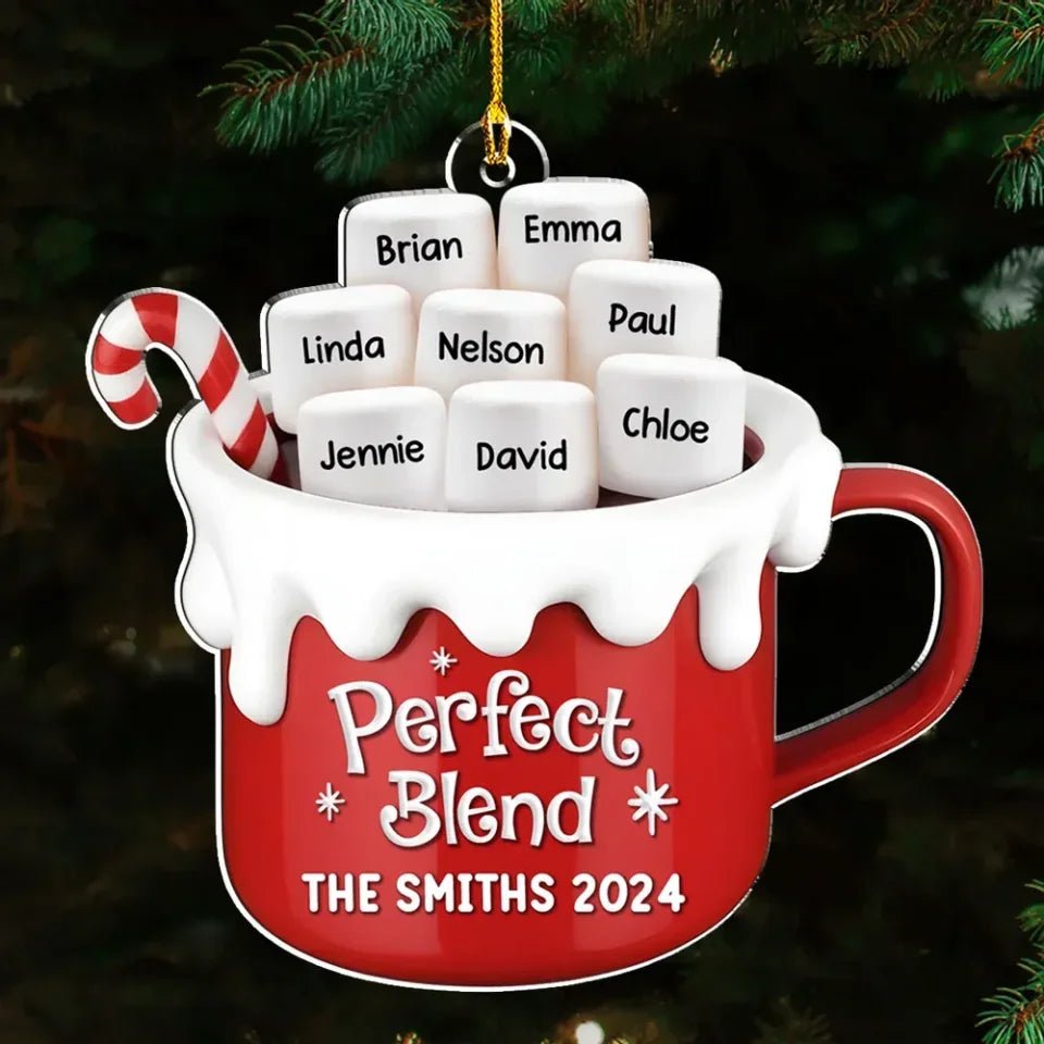 Perfect Blend - Personalized Custom Acrylic Ornament 719584 - DiyGiftly